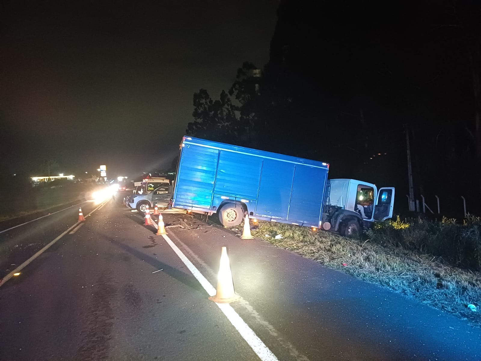 Motorista de 31 anos morre em colisão frontal com caminhão na BR-277, em Guarapuava