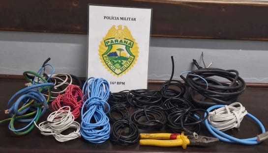 Menores são abordados com fios de cobre após furto em empresa de Guarapuava