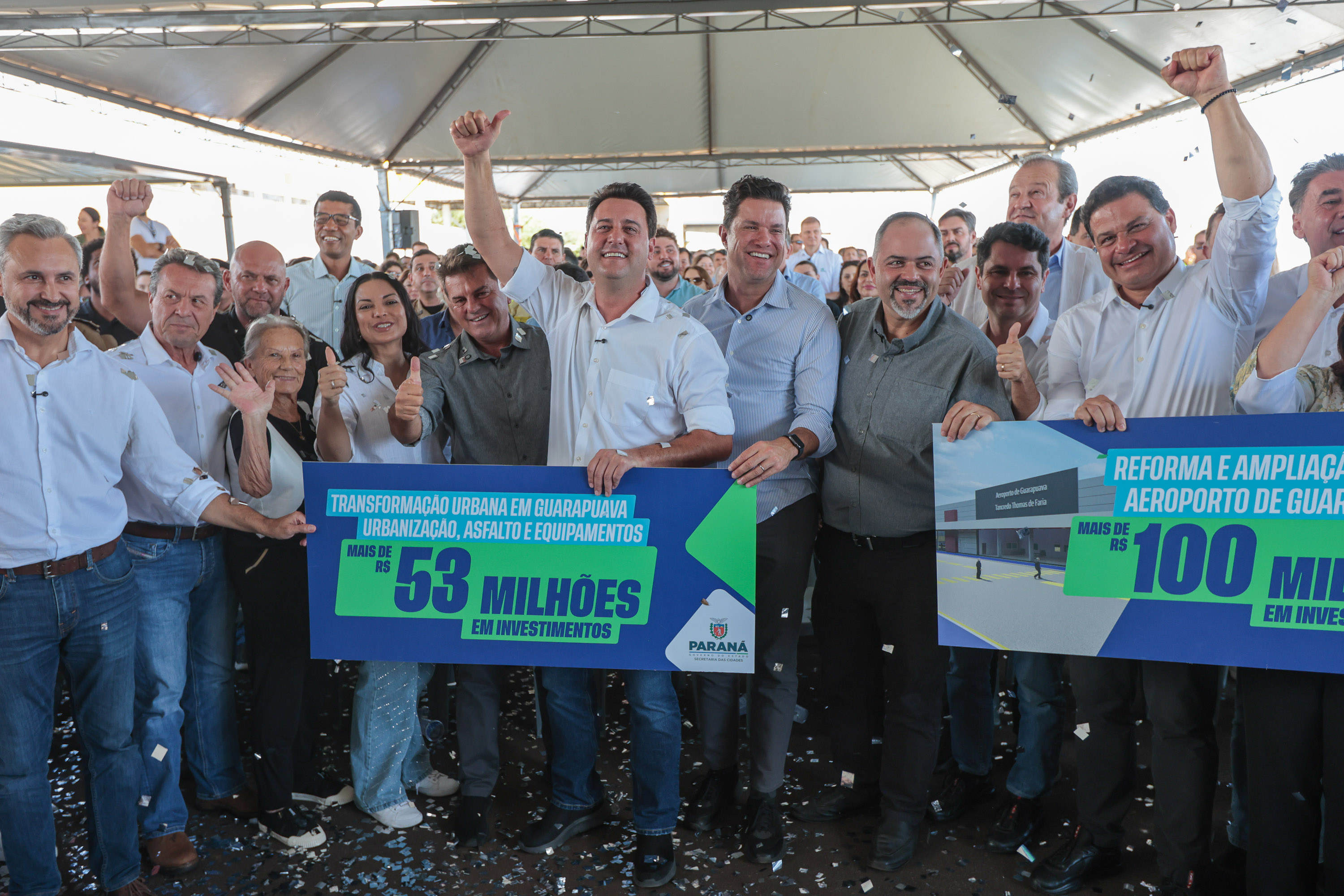 ÚLTIMO ATO: Ratinho Jr anuncia pacote de obras de R$ 190 milhões para Guarapuava