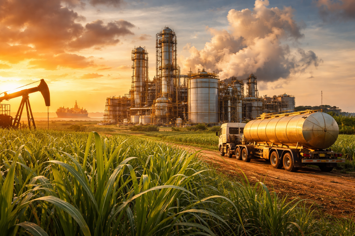 Etanol ganha tração com petróleo em alta e açúcar em baixa