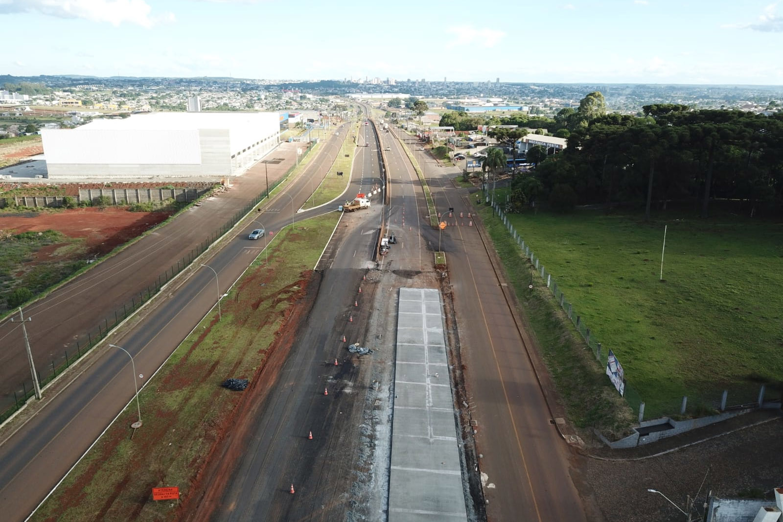 Duplicação em concreto entre Guarapuava a Palmeirinha chega a 87% de execução