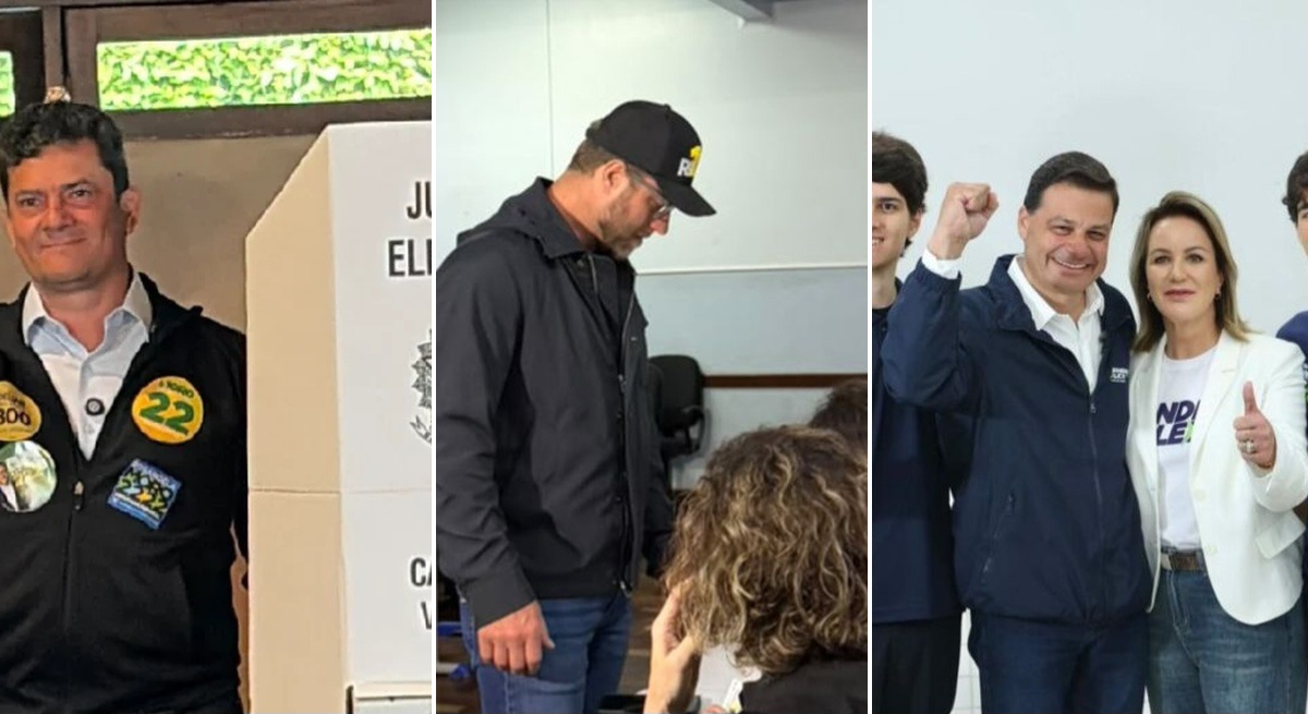 Candidatos votam no Paraná; chuva e troca de urnas marcam eleição até as 15h