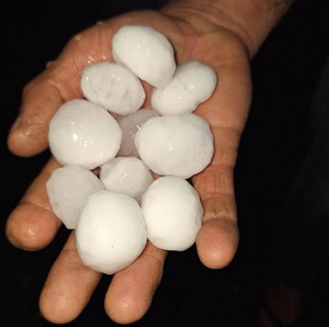 Chuva de granizo percorre mesmo corredor de tornados na Região de Guarapuava