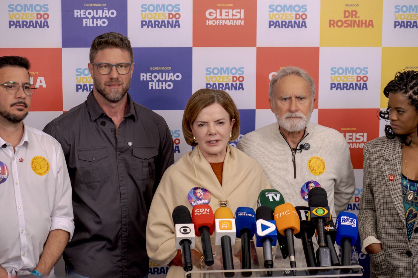 Gleisi inicia campanha ao Senado com críticas a Moro, privatizações e defesa de Lula