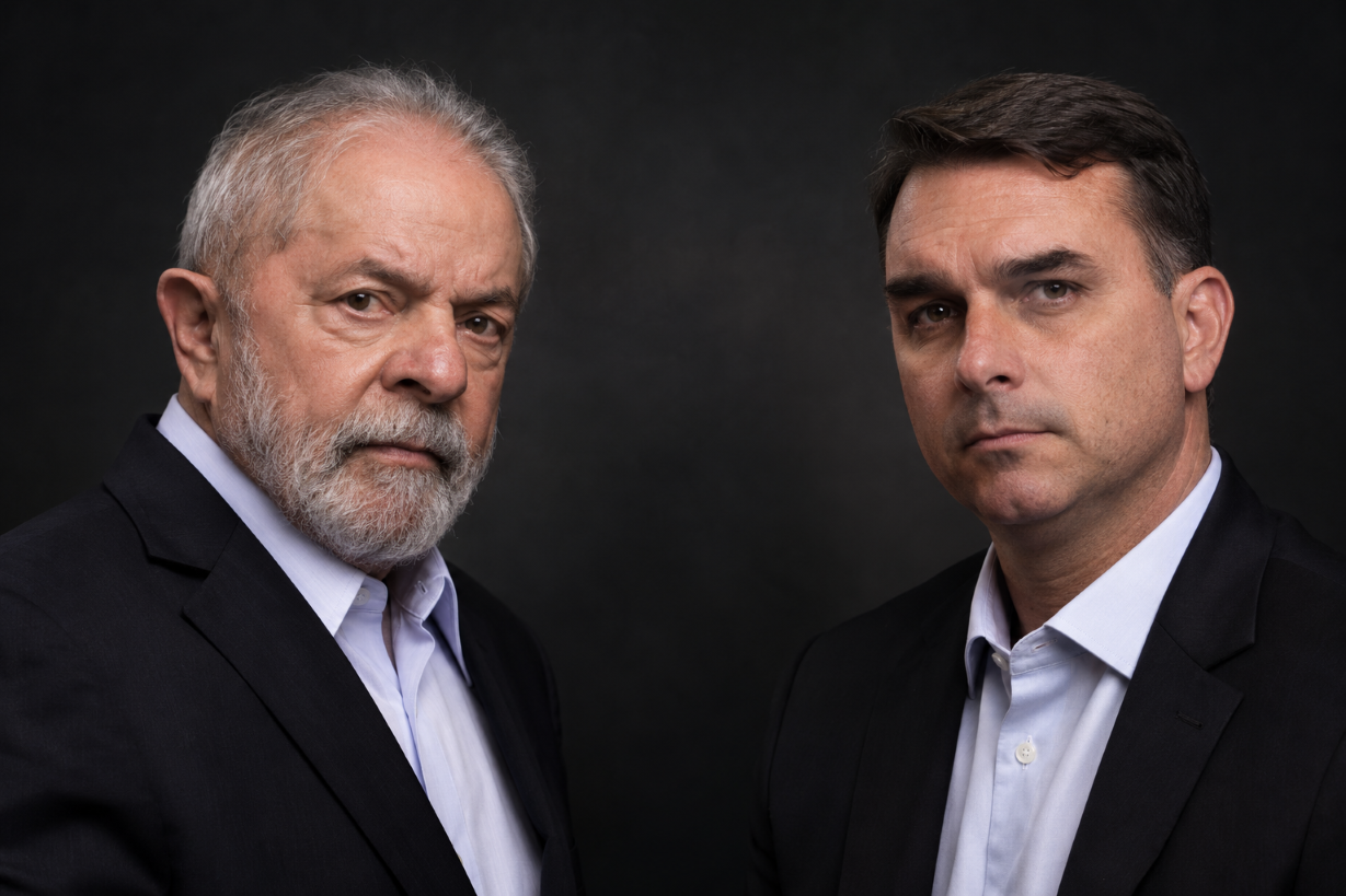 Campanha de Flávio entra em alerta após Quaest mostrar empate e queda na rejeição de Lula