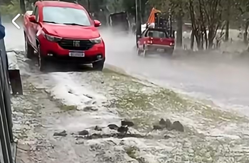 Granizo atinge sete comunidades e previsão indica mais temporal na região de Guarapuava 