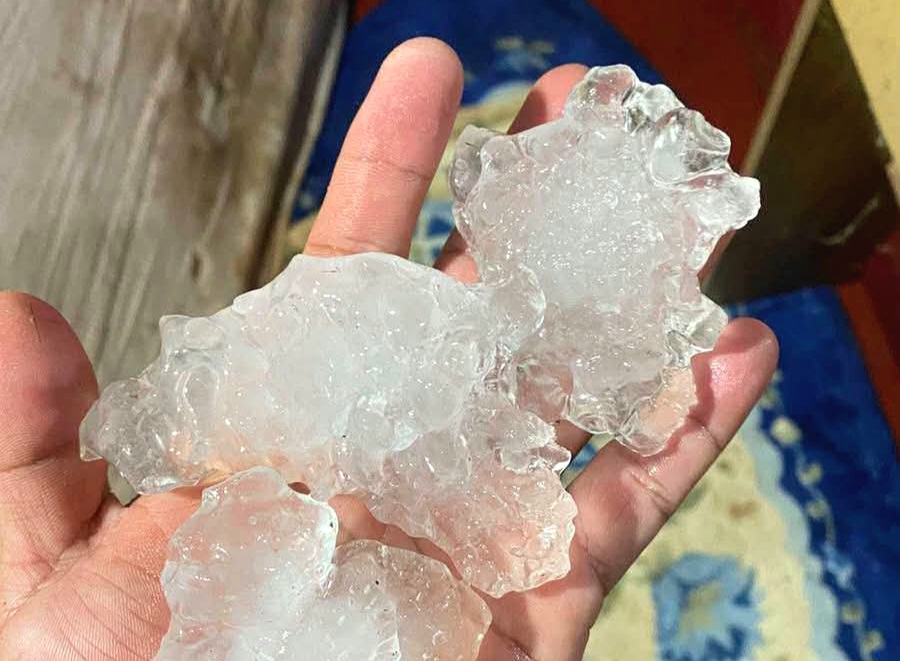Indígenas de Turvo iniciam reconstrução após granizo