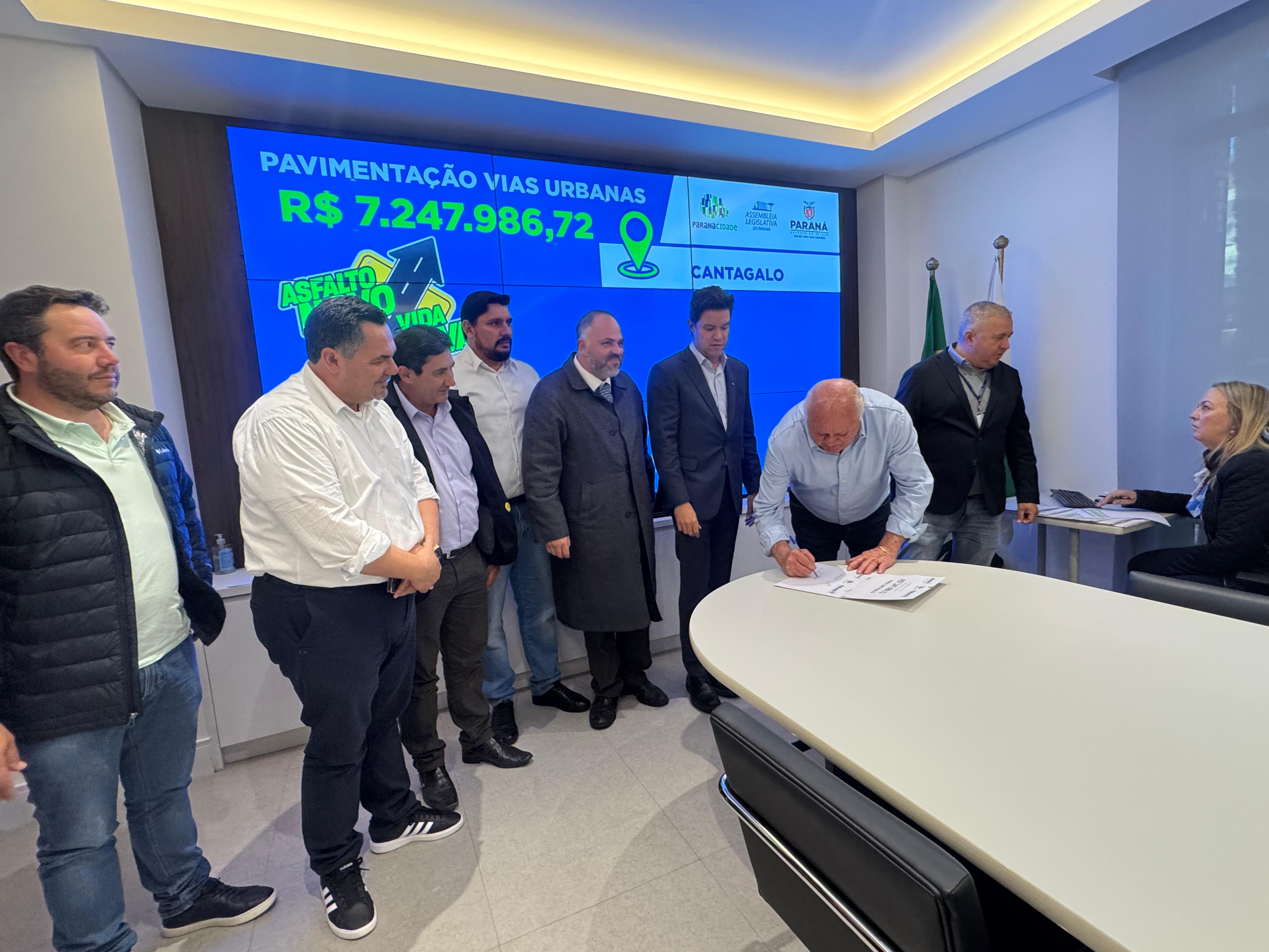 Cantagalo na divisão de recursos estaduais para pavimentação