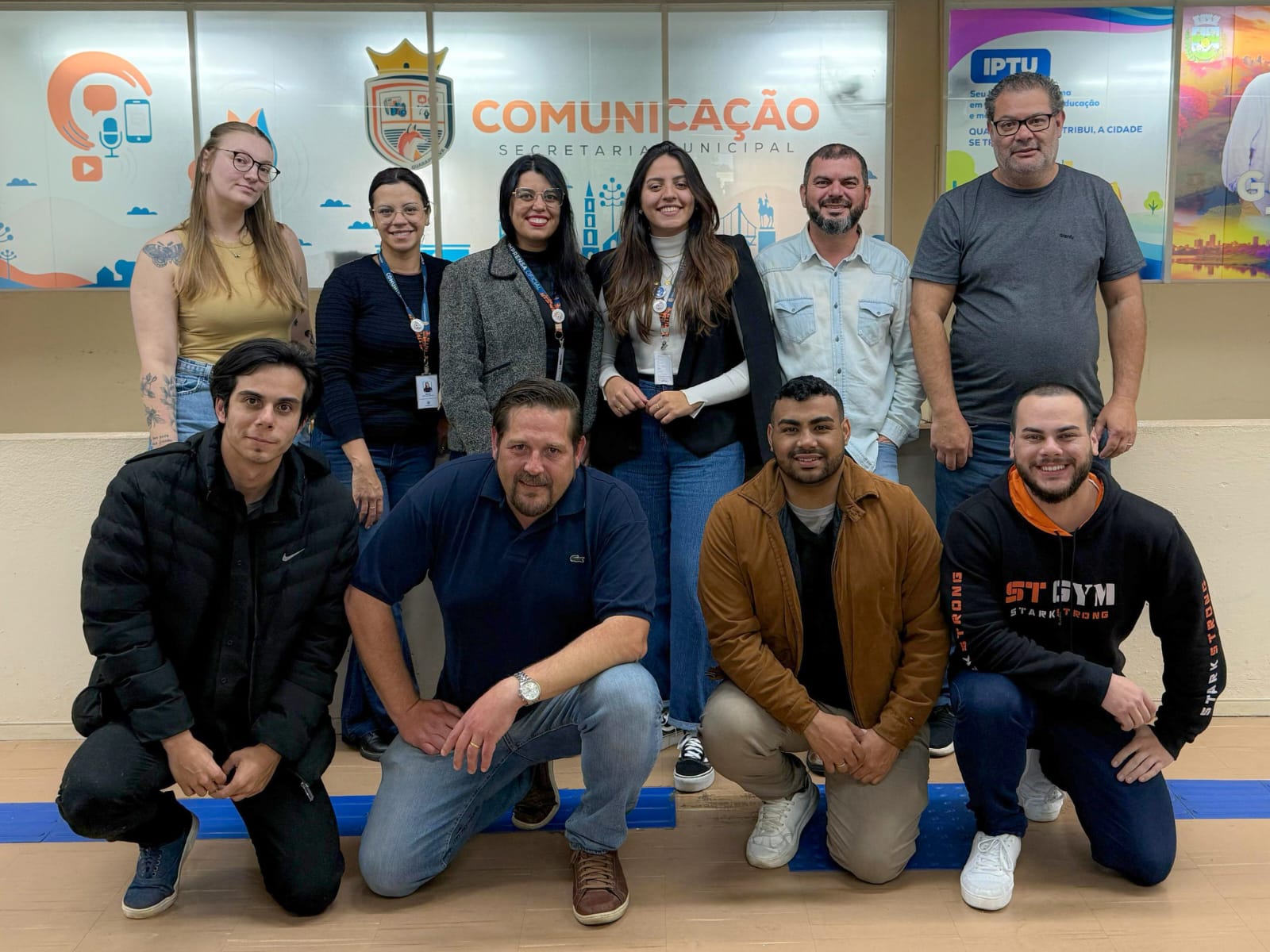 Equipe da SeCom, coordenada pelo secretário Rafael Markus: sensibilidade para o cotidiano da cidade