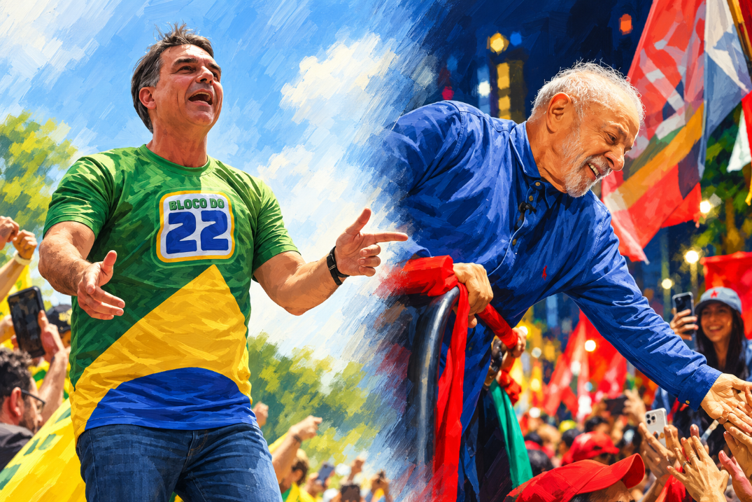 Datafolha e Quaest apontam Flávio com 51% e Lula com 49% na véspera da eleição