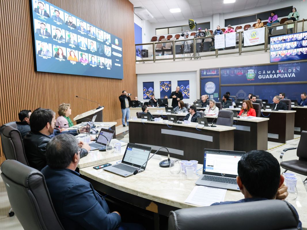 Vereadores aprovam em 1ª votação projeto que busca equacionar déficit atuarial do Guarapuava Prev