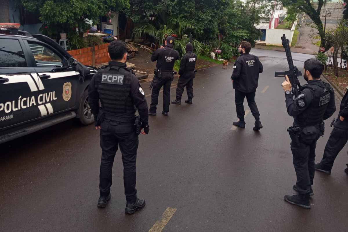 Operação com ações em Guarapuava prende 106 pessoas em três estados