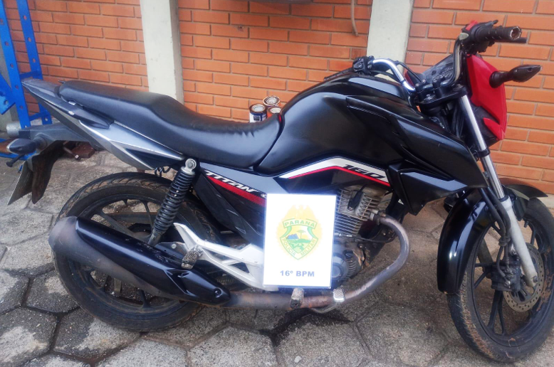 Furto de motocicleta termina com dois presos em flagrante em chácara de Guarapuava