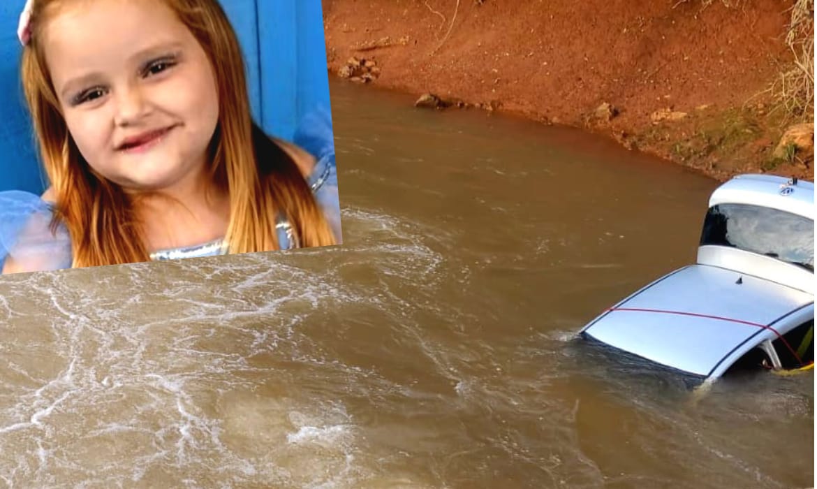 Tragédia no rio: criança é encontrada após carro cair com a família toda